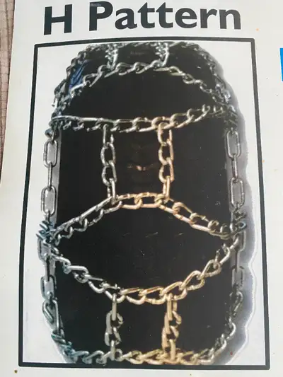 We ship with Kindersley Transport to Regina. WE SELL H PATTERN STYLE CHAINS, 3/8" round twist chains...
