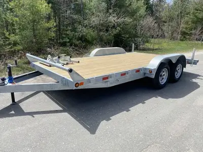 2024 Canada Trailers 83in. x 16' 3.5 ton Ton Equipment Trailer Galvanized 2 3500LB Axles with Easy L...