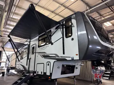 Forest River Flagstaff Classic fifth wheel 290CFK highlights: Triple Slides Queen Bed Table & Chairs...