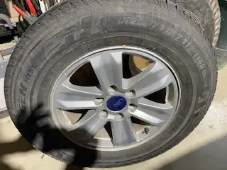4 Aluminum 17" rims and 245/70R17 tires for a F150 truck