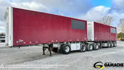 Trailer - # STOCK: R-34609 2012 / 2005 MANAC 28' + 28' ROLLING TARP ALUMINIUM REMORQUE A RIDEAUX 201...