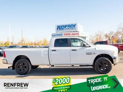Check out this 2018 Ram 3500 SLT Crew Cab with 6.7L Cummins Diesel, 6-speed AT, long box, ParkSense...