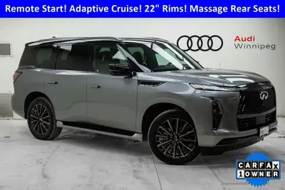 This INFINITI QX80 boasts a Twin Turbo Premium Unleaded V-6 3.5 L/213 engine powering this Automatic...