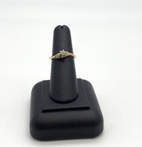 14KT Yellow Gold Lady's Diamond Engagement Ring 2.6gms $265