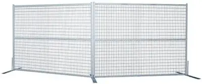 Hot dipped galvanized Construction Fencing Panel are 10 x 6 when assembled. 4" x 2" wire mesh. Each...
