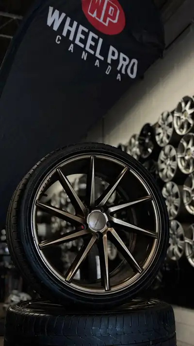 Size: 20x9/20x10.5 Bolt Pattern: 5x112 Offset: 35/40 Colour: Bronze Fitment: Fits Mercedes Benz CLS,...