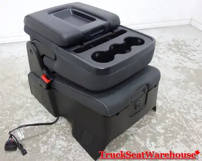 call or text 905-259-8027 or email truckseatwarehouse@gmail.com BLACK cloth center fold down seat co...