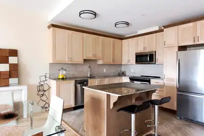 1 Bedroom + Office with Terrace | Lepine Apartments Find the perfect combination of style, comfort,...