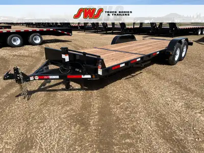 NEW 2025 SWS 20' 3/4 Tilt Trailer Tandem Axle 2 x 7000 lb EZ Lube Electric Braked Torsion Axles 14,0...