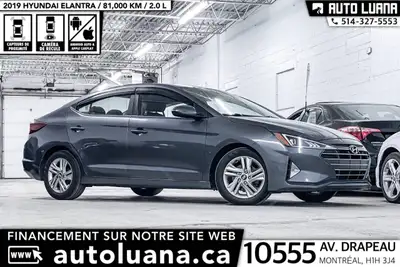 Auto Luana 2019 HYUNDAI Elantra PRENEZ UN RENDEZ-VOUS / BOOK AN APPOINTMENT (514) 327-5553 81000 KM...