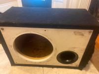 Single Subwoofer Speaker Box Enclosure, 12 inch Ported MDF