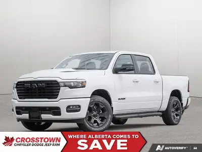 This 2026 RAM 1500 SPORT CREW CAB 4X4 has the following options Cloth/Vinyl Bucket Seats, Remote Sta...