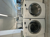 2122- Laveuse Sécheuse Samsung blanc frontale washer dryer white
