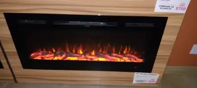 ⚡NEW Electric Fireplaces 50" WHITE or BLACK -- AWESOME PRICES!⚡, View more