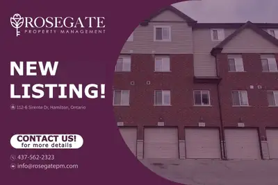 Pet-Friendly 2-Bedroom Apartment with Garage & Driveway Parking – Hamilton Welcome to 112–6 Sirente...