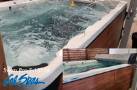 Display Model Swim Spa Sale - 13ft - Upgraded Grip Floor/Cabinet