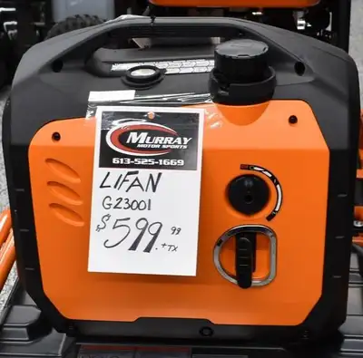 The LIFAN G2300i with inverter, is part of our portable generator line. It is EPA approved and is ex...