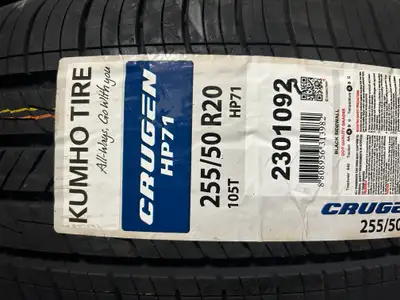 These NEW Kumho Crugen HP71 are TOP-LINE All Season tires. 4 NEW tires 255 50 20 HERE IS A DEAL! NEW...
