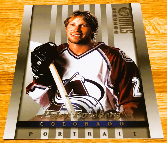 1997 Peter Forsberg  Avalanche Donruss Card Framed Portrait in Arts & Collectibles in Calgary - Image 2