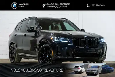 *English below* *Français:* Ce BMW X3 M40i 2023, provenant d'un seul propriétaire ayant effectué l'e...