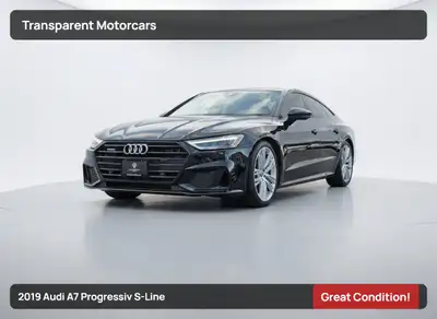 Transparent Motorcars is pleased to offer this beautiful 2019 Audi A7 Progressiv S-Line Quattro With...