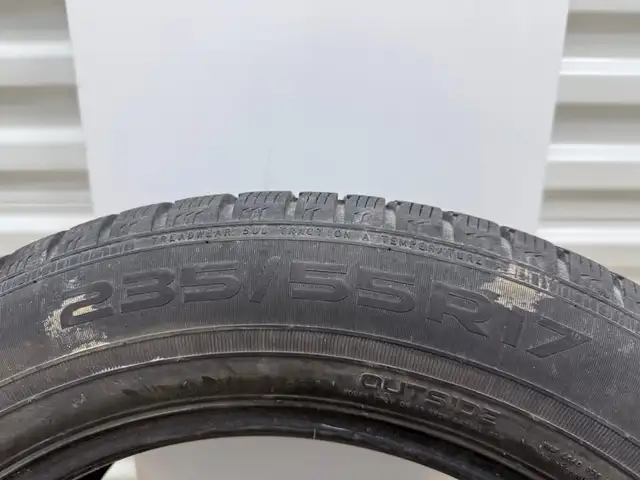 85% tread. 235/55 R17 Winter tires Nokian WRG4 in Motorcycle Parts & Accessories in Mississauga / Peel Region - Image 6