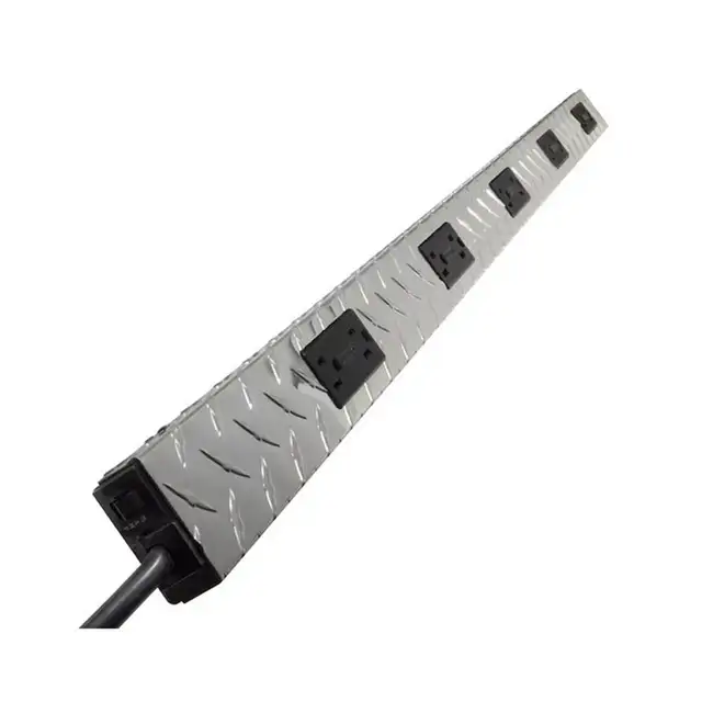 Power Bar 10 Outlet 6ft Cord Diamond-plate 4ft Strip 15a 125V in General Electronics in City of Toronto - Image 2