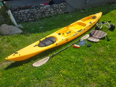 Ocean Kayak Prowler Fishing Kayak w/ Paddle Cart Safety Kit, View more