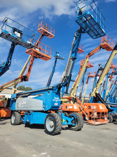 2012 GENIE Z135, 135' ARTICULATING BOOM LIFT 3436 HRS. APPROX. ote: All machines are part of our act...