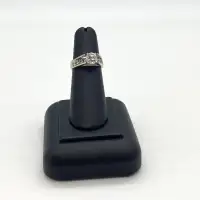 10 Karat White Gold Ring With Cubics For Women's $195