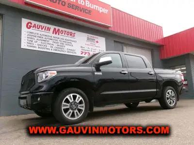 **For Sale: 2020 Toyota Tundra Platinum CrewMax 4x4** **Price:** $40,995 Gauvin Motors Ltd is thrill...