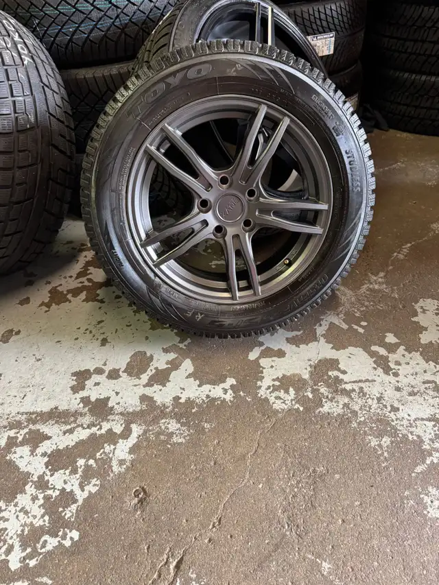 Four New 16″ 5x114.3 Envy Grey Wheels w/ 205/60R16 Toyo Winter in Tires & Rims in Oakville / Halton Region - Image 2