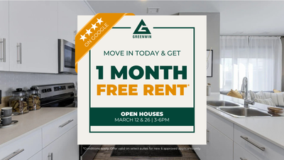Building Features Get One Month Free Rent!* OPEN HOUSE: MARCH 14 & 28 | 11AM-2PM Modern living at it...