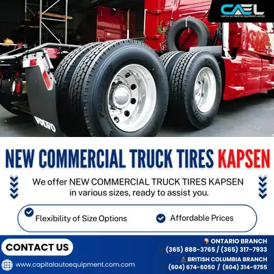 NEW COMMERCIAL TRUCK TIRES KAPSEN HEAVY-DUTY PREMIUM QUALITY DEEP TREAD 28/32 NO HIDDEN FEES NO EXTR...