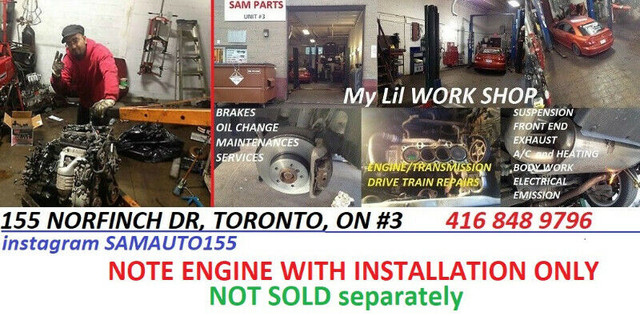 TOYOTA LEXUS SCION USED ENGINES LOW KM in Engine & Engine Parts in City of Toronto - Image 2