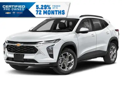 Experience the new 2025 Chevrolet Trax LT in a pristine white finish, featuring a front-wheel-drive...