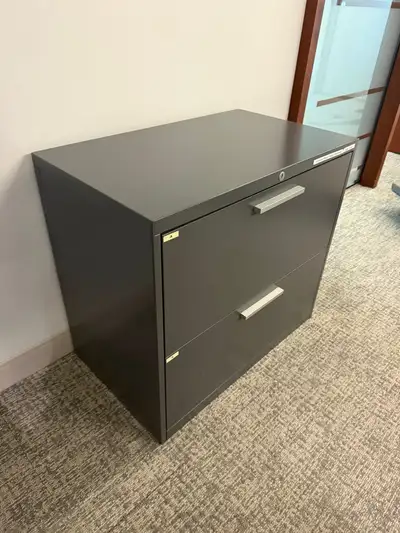 Grey 2 and 3 Drawer Filing Cabinet | Excellent Condition!, View more
