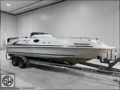 1999 Sea Ray 240 SunDeck 8 cylinders, Gasoline, Cooling System: Raw Water, 300 hours, Number of Pass...