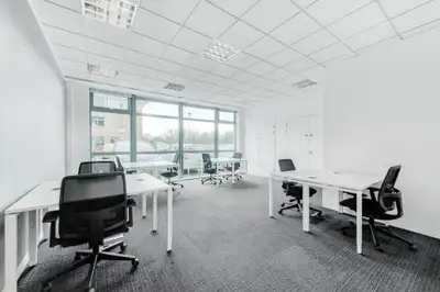 Access a bright and inspiring office space to rent designed to help teams of five to do their best w...
