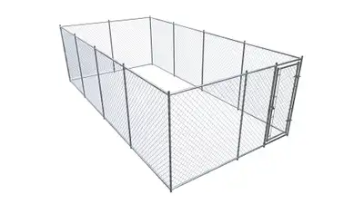 NEW 20 FT X 10 FT X 6 FT DOG CHAIN LINK KENNEL FENCE 111435, View more