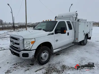 Countryside Fleet 2013 Ford F350 Extended Cab 4x4 Utility Service Truck + 6.7L PowerStroke Diesel +...