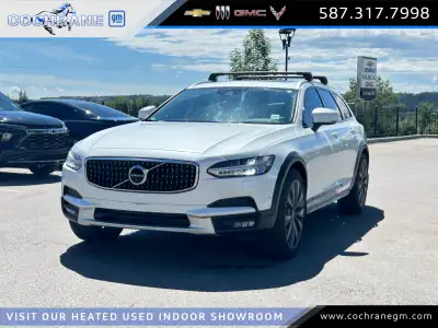 Recent Arrival! 2018 Volvo V90 Cross Country T6 AWD Crystal White Pearl Metallic 2.0L I4 Supercharge...