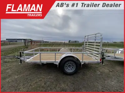 2026 Legend 5'x10' Deluxe Aluminum Utility Trailer Axle: (1) 2200lb E-Z Lube Spring Axle Tires: ST20...