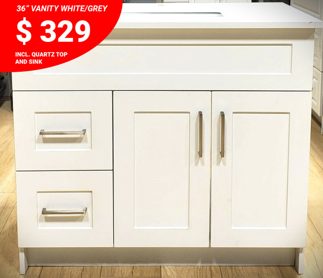 SHAKER BATHROOM VANITIES !! UNBEATABLE PRICES !!FACTORY DIRECT!! in Cabinets & Countertops in Oakville / Halton Region - Image 2