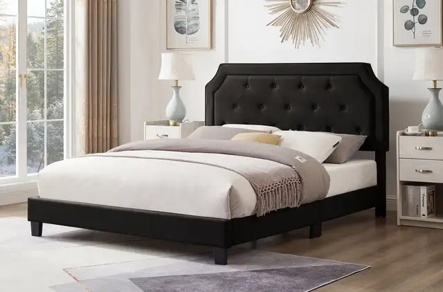 Twin King Bed Frames Velvet Bed Frames Modern Design in Beds & Mattresses in Oshawa / Durham Region - Image 5