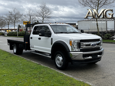 2017 Ford F-550 2017 Ford F-550 4x4 12 Foot Flatdeck 6774 Hours 12' x 8' Trailer Brake Pintle Traile...