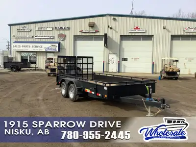 STANDARD FEATURES SIZE: 82in. X 14' WEIGHT: 1,908 lbs PAYLOAD: 5,092 lbs GVWR: 7,000 lbs AXLES: (2)...