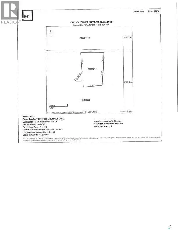 PO Box 1153 NW1-21-12 W2 Abernethy Rm No. 186, Saskatchewan in Land for Sale in Regina - Image 23