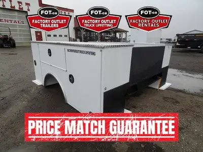 NEW 8ft x 94in Steel Convertible Service Body from CM Truck Beds - 98in Length - 94in Wide - Include...