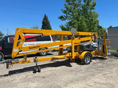 2024 Haulotte 5533A Towable Boom Lift For Sale Haulotte 5533A Key Details (Stock #9999): -- 61 ft wo...